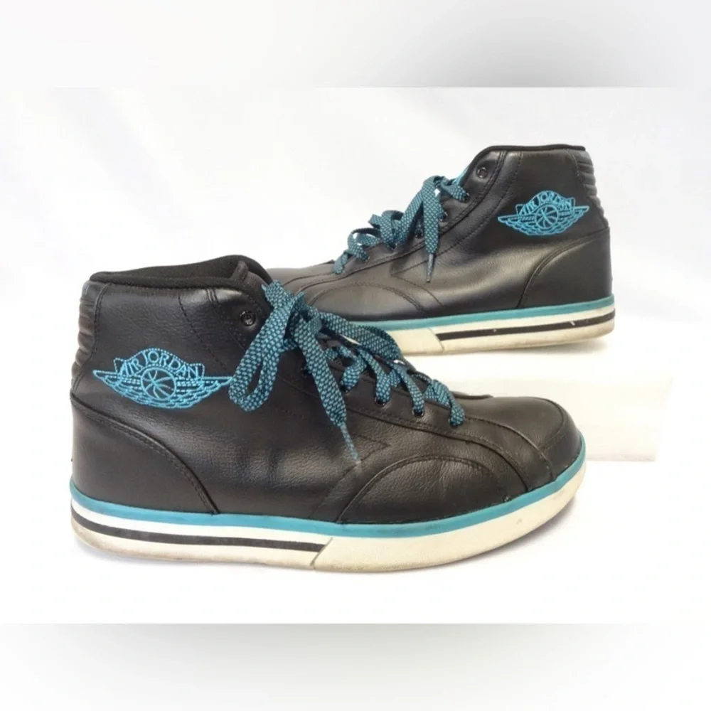 Jordan "Phly Legend" Black/Blue Leather Shoes Size: 9.5 (men) - Picture 1 of 10